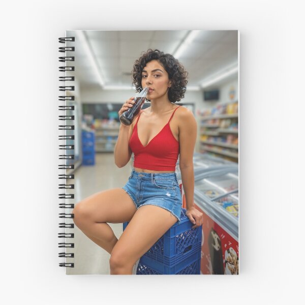 Item preview, Sarah Duvall red top denim shorts sips soda bodega designed and sold by CathryneDelamort.