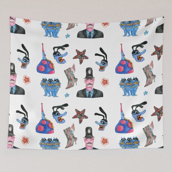 Item preview, Yellow submarine blue meanies clown bulldog designed and sold by Bokonah.