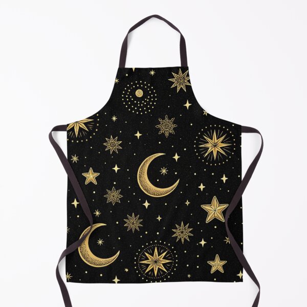 Item preview, Gold stars , crescent moons , night designed and sold by Lucky 777.