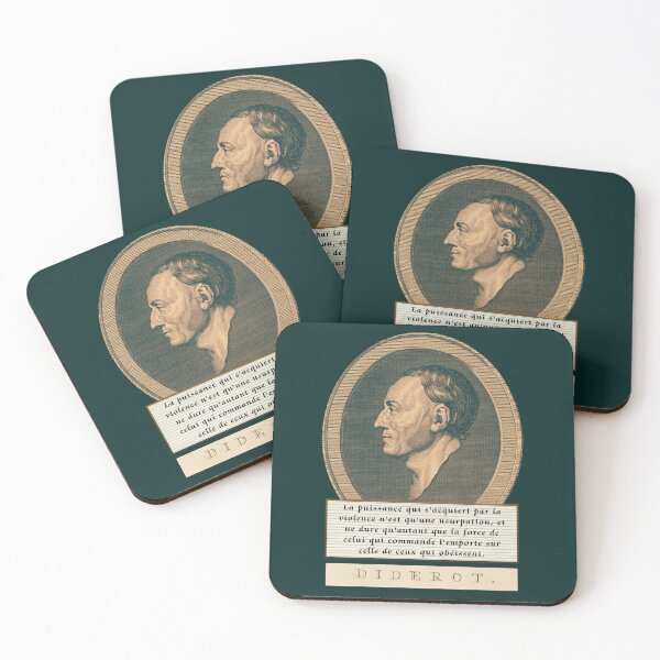 Item preview, Denis Diderot quote: La puissance qui s'acquiert par la violence n'est qu'une usurpation,  designed and sold by artbleed.