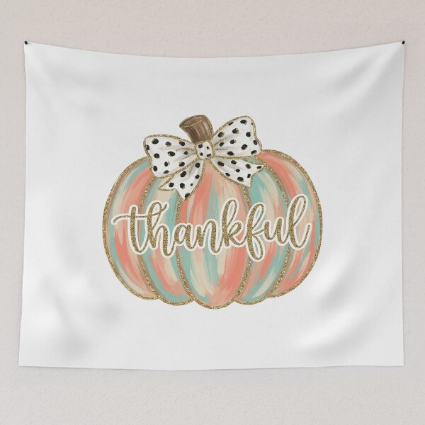 Item preview, Thankful Pumpkin Coquette Bow Leopard Print Fall designed and sold by NovaCraft30.