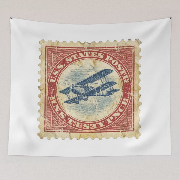 Item preview, Vintage Grunge Inverted Jenny Error Stamp designed and sold by EverBranz-stor.