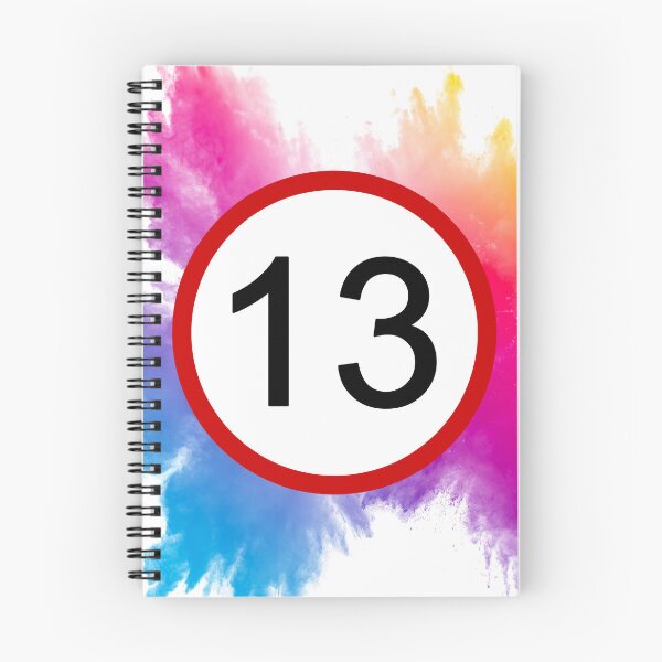 Item preview, 13, Thirteen, Road Sign, Age Sign, Birthday, Rainbow  designed and sold by AASparksDesigns.