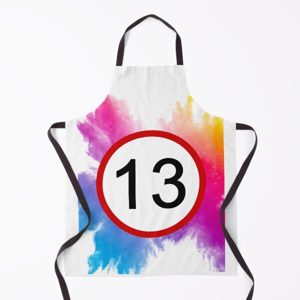 Item preview, 13, Thirteen, Road Sign, Age Sign, Birthday, Rainbow designed and sold by AASparksDesigns.