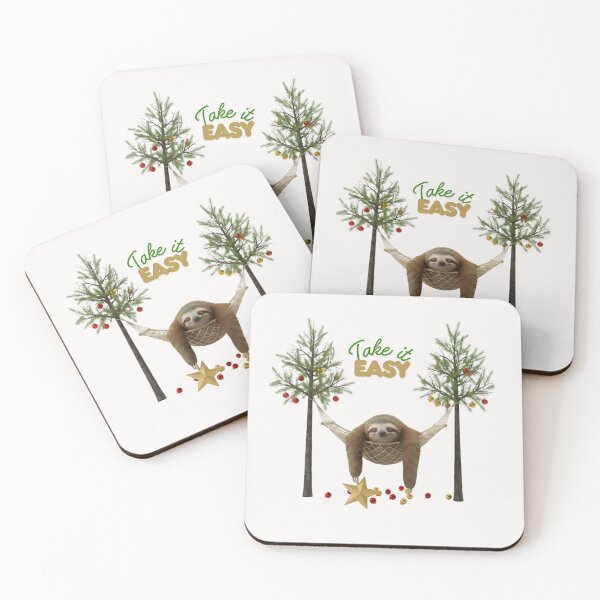 Item preview, Take It Easy Sloth Christmas designed and sold by HumTumMe.