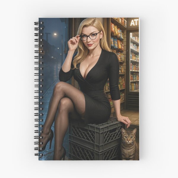 Item preview, Ilya x Cat black dress glasses bodega rainy night designed and sold by CathryneDelamort.