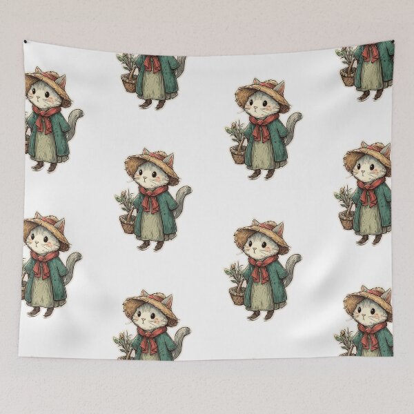 Item preview, Cute Boho Cat Aesthetic designed and sold by bapupa.