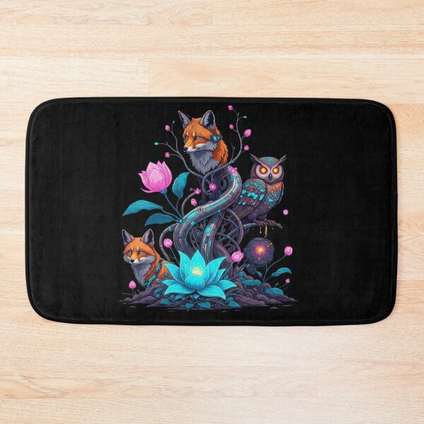 Item preview, The cyber jungle of foxes and owls designed and sold by Mandarinaut.