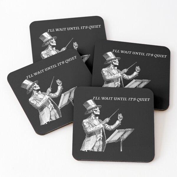 Item preview, Funny Skeleton Shirt,Band Director Tee,Marching Band Shirt, Orchestra Teacher,Funny Conductor Shirt,I'll Wait Until It's Quiet,Music Teacher designed and sold by Printsouf.