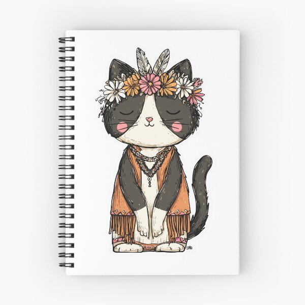 Item preview, Vintage Boho Cat Feline designed and sold by bapupa.