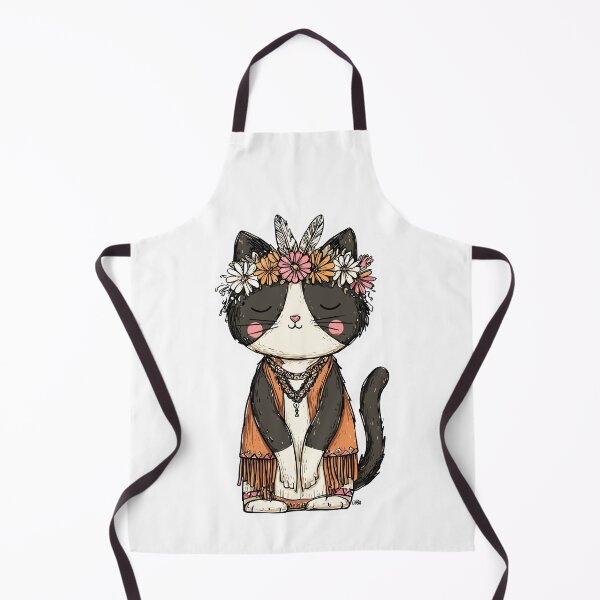 Item preview, Vintage Boho Cat Feline designed and sold by bapupa.