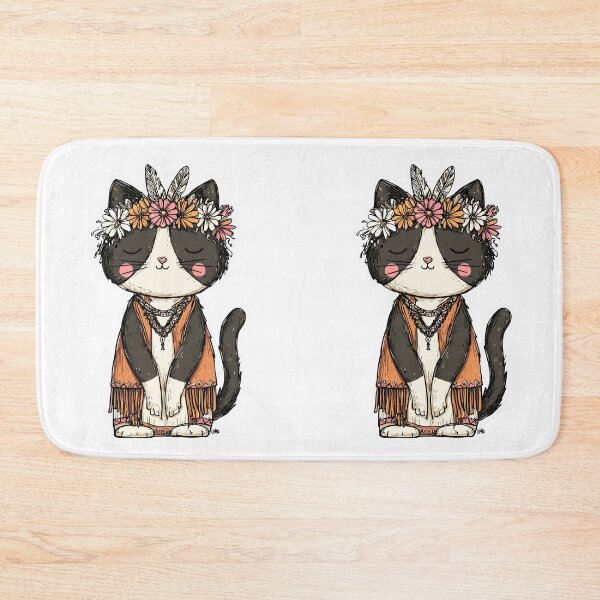 Item preview, Vintage Boho Cat Feline designed and sold by bapupa.