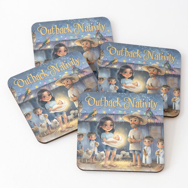 Item preview, An Outback Nativity | Cute Australian Christmas Chibi Scene designed and sold by ArtisticDesignsbyLinda.