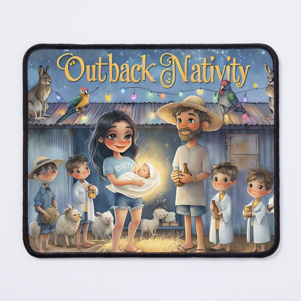 Item preview, An Outback Nativity | Cute Australian Christmas Chibi Scene designed and sold by ArtisticDesignsbyLinda.
