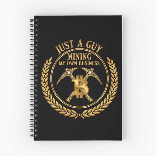 Item preview, Just A Guy Mining My Own Business – Gold Bitcoin Miner T-Shirt for Crypto Enthusiasts designed and sold by Silent Stack Co.