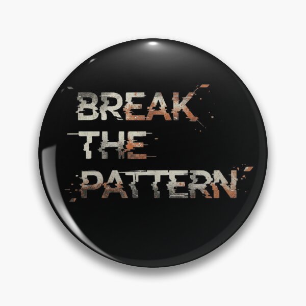 Item preview, Break the Pattern – Grunge Distorted Typography Tee designed and sold by CuteOasis.