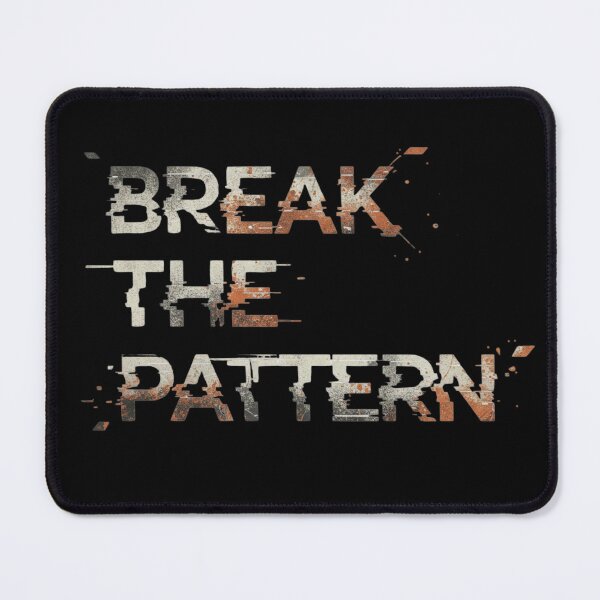 Item preview, Break the Pattern – Grunge Distorted Typography Tee designed and sold by CuteOasis.