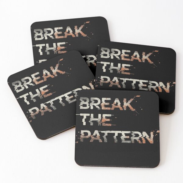 Item preview, Break the Pattern – Grunge Distorted Typography Tee designed and sold by CuteOasis.