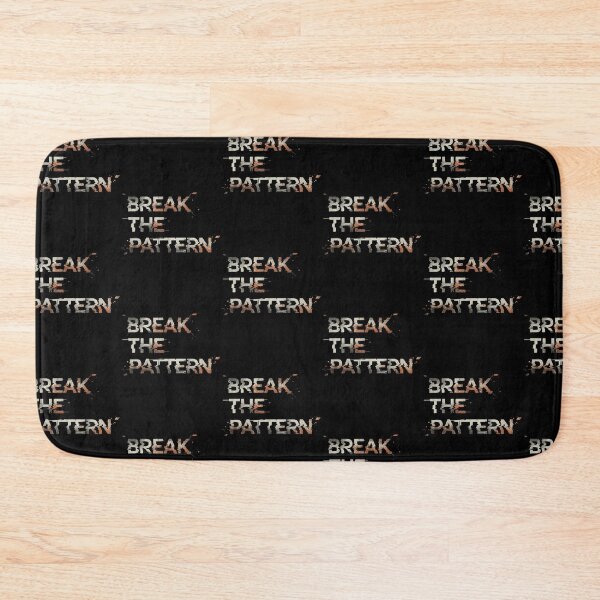 Item preview, Break the Pattern – Grunge Distorted Typography Tee designed and sold by CuteOasis.