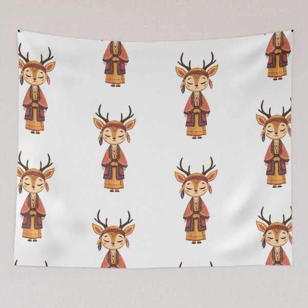 Item preview, Bohemian Boho Deer Forest designed and sold by bapupa.