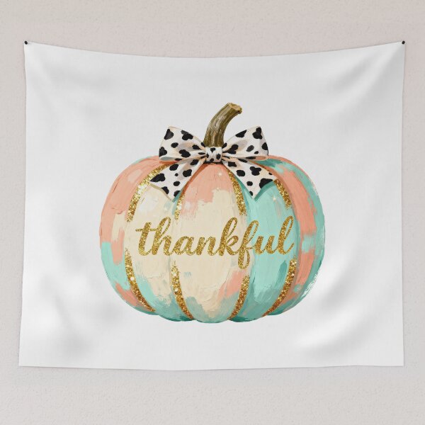 Item preview, Thankful Pumpkin Coquette Bow Leopard Print Fall designed and sold by NovaCraft30.