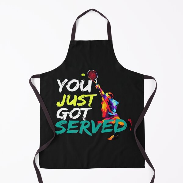 Item preview, Colorful Tennis Serve Poster – “You Just Got Served” Sports Art Print designed and sold by Bright Nest Studio.
