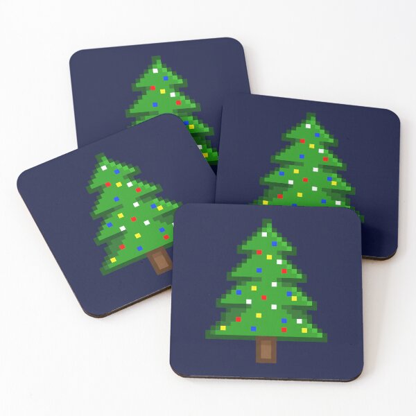 Item preview, 8-Bit Pixel Christmas Tree – Retro Holiday Art designed and sold by bennasener.