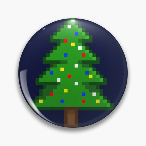 Item preview, 8-Bit Pixel Christmas Tree – Retro Holiday Art designed and sold by bennasener.