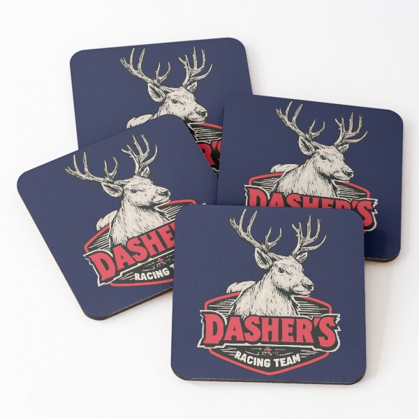 Item preview, Dasher’s Racing Team – Retro Reindeer Christmas Design in Sports Team Style designed and sold by Meiersbeste.
