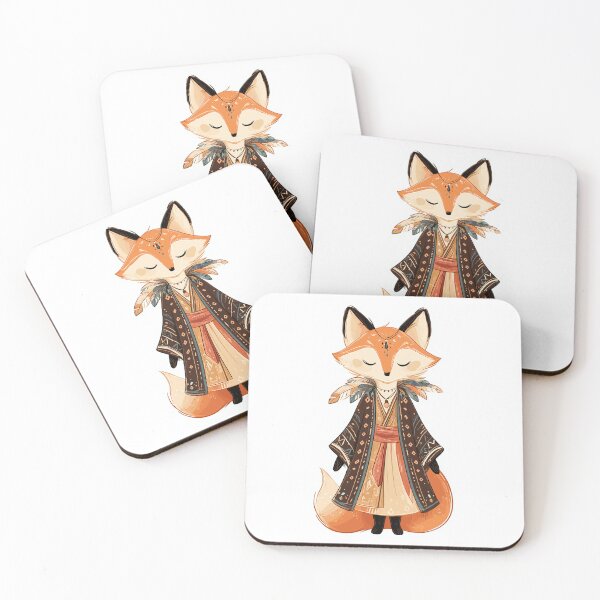 Item preview, Whimsical Boho Fox Charm designed and sold by bapupa.