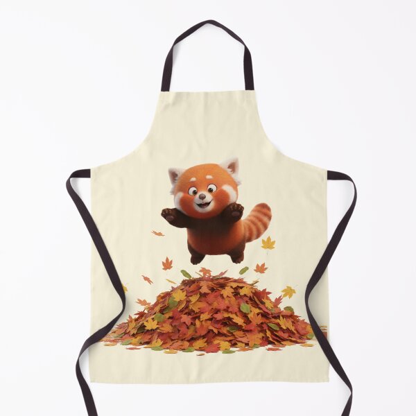 Item preview, Cute Red Panda Jumping in Autumn Leaves designed and sold by HumTumMe.