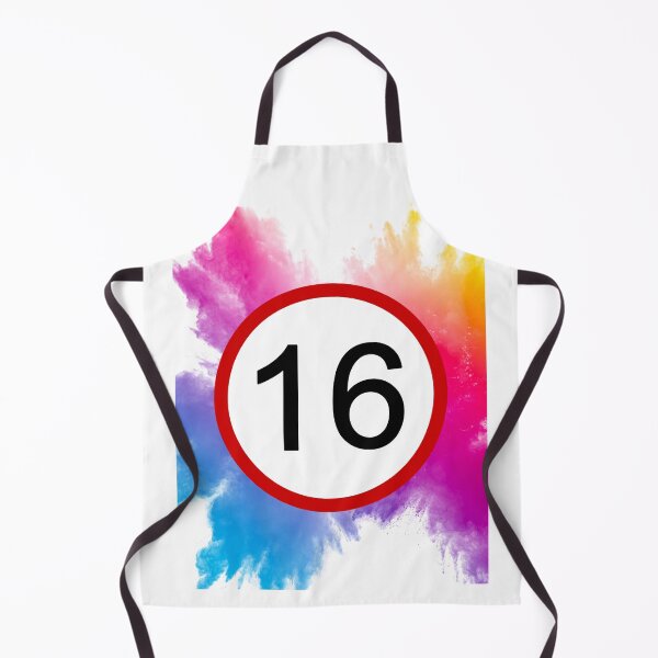 Item preview, 16, Sixteen, Road Sign, Age Sign, Birthday, Rainbow designed and sold by AASparksDesigns.