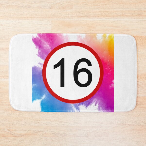 Item preview, 16, Sixteen, Road Sign, Age Sign, Birthday, Rainbow  designed and sold by AASparksDesigns.