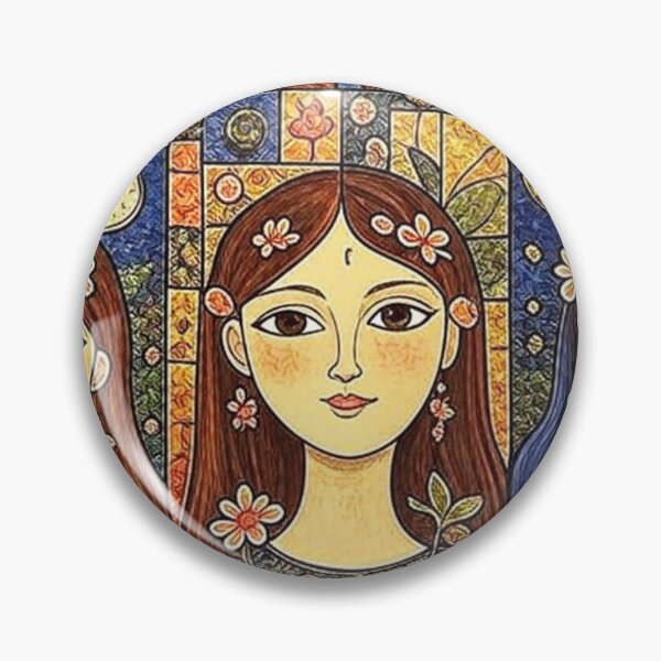 Item preview, Pre raphaelite style, art nouveau touches, Beautiful  designed and sold by Grimtruths.