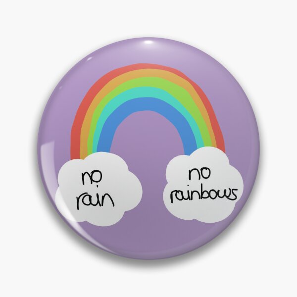 Item preview, "No rain, no rainbows" illustration | mental health/ trauma/ positive affirmation designed and sold by NeurodiverseTea.