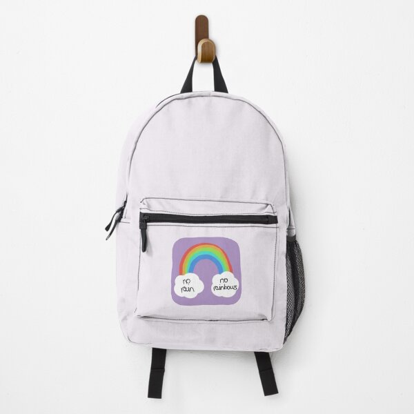Item preview, "No rain, no rainbows" illustration | mental health/ trauma/ positive affirmation designed and sold by NeurodiverseTea.