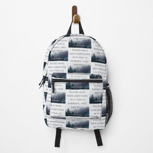 Item preview, Denis Diderot quote: Poetry must have something in it that is barbaric, vast and wild. designed and sold by artbleed.