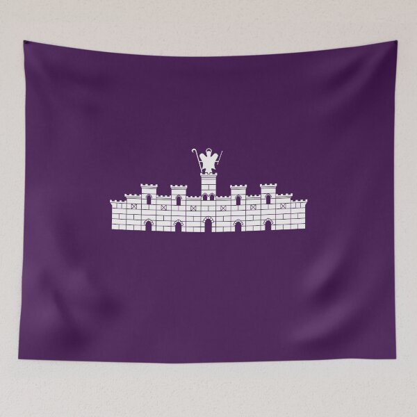 Item preview, Almudaina Castle on the flag of the Kingdom of Mallorca - Spain designed and sold by cvelasco88.