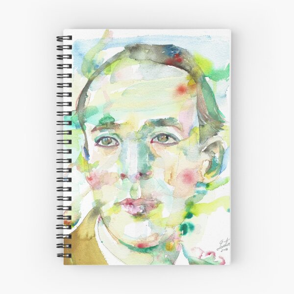 Item preview, NABOKOV VLADIMIR - watercolor portrait.2 designed and sold by lautir.