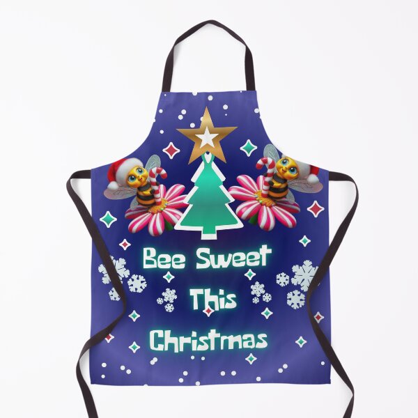 Item preview, Bee Sweet This Christmas – Cute Christmas Bee Art with Candy Canes & Festive Holiday Design designed and sold by HopeAndHustle.