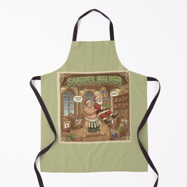 Item preview, Santa's Helper - Funny Sumo Santa Christmas Workshop Gift designed and sold by SammyMorry.