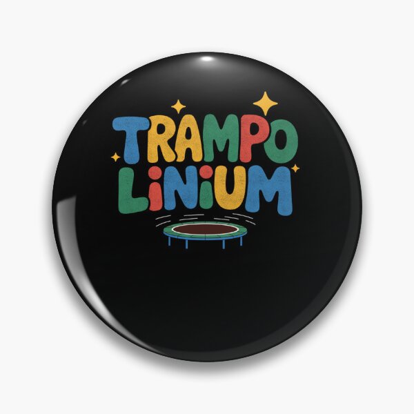 Item preview, Trampolinium Funny Kids Trampoline Bounce Design designed and sold by FreshVibe Prints.