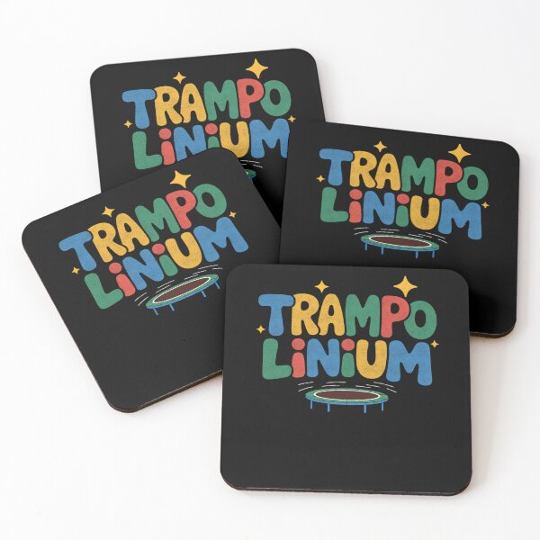 Item preview, Trampolinium Funny Kids Trampoline Bounce Design designed and sold by FreshVibe Prints.
