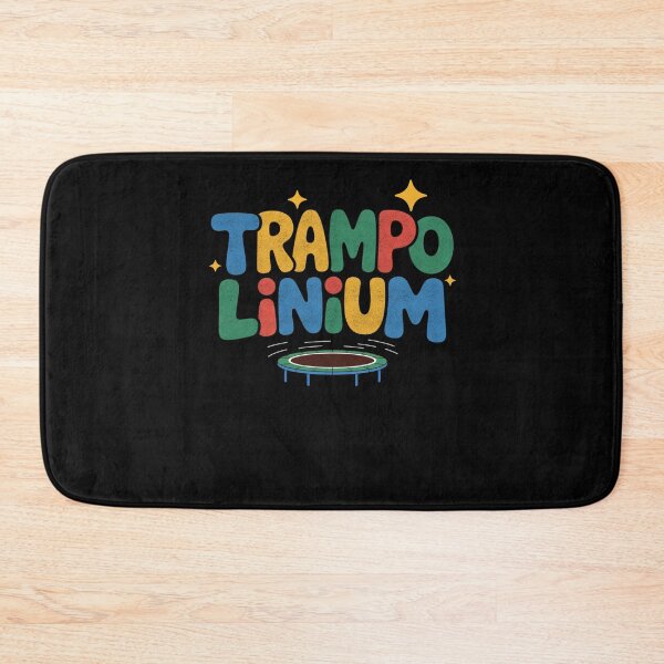 Item preview, Trampolinium Funny Kids Trampoline Bounce Design designed and sold by FreshVibe Prints.