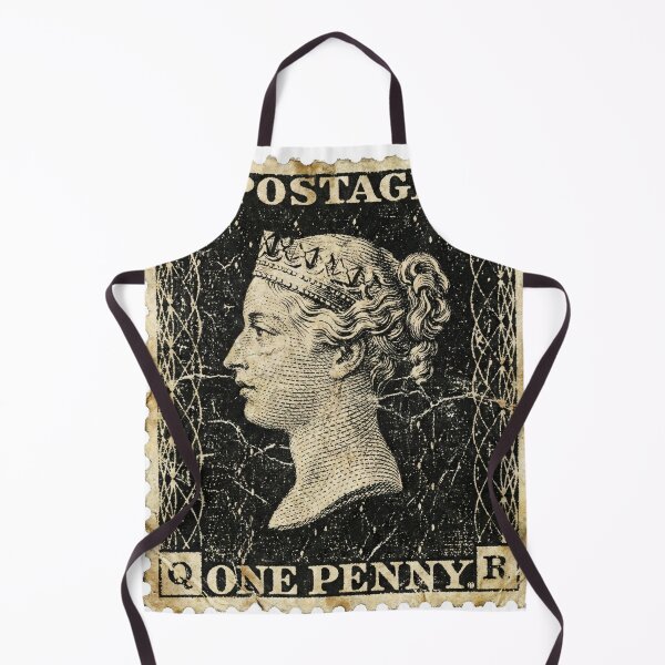 Item preview, Vintage Grunge Penny Black Stamp Art designed and sold by EverBranz-stor.