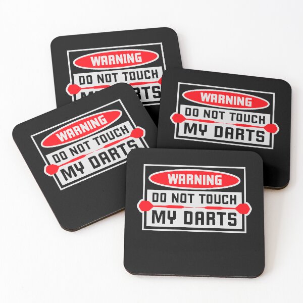 Item preview, Do Not Touch My Darts Warning Dart Player Humor designed and sold by shirt-o-mat.