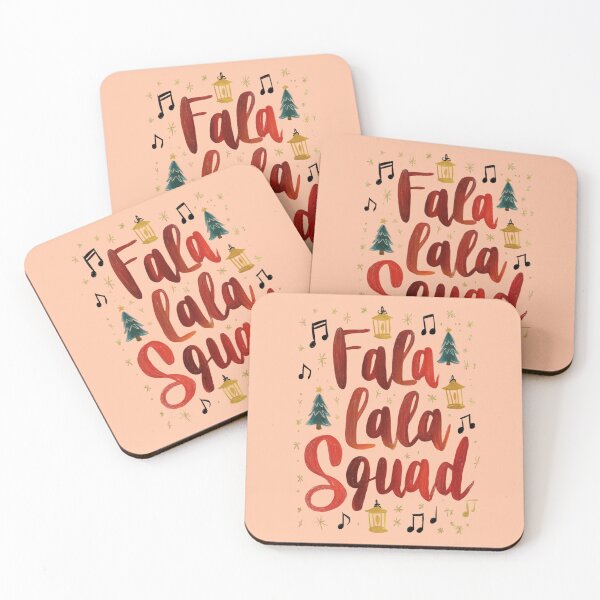 Item preview, Fa La La La Squad – Fun retro Christmas design with musical notes designed and sold by Meiersbeste.