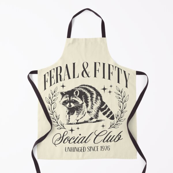 Item preview, Feral & Fifty 1976 Retro 50th Birthday Raccoon designed and sold by Y-Vibes.