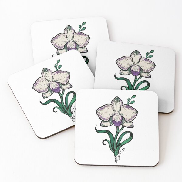 Item preview, Vintage Orchid Floral  designed and sold by SugarCore.
