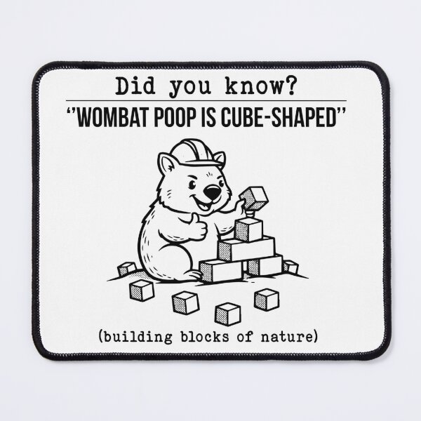 Item preview, Wombat Poop Cube Funny Tee – Weird Animal Facts Shirt designed and sold by createlovefab.